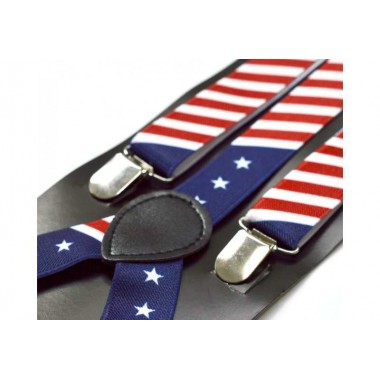 Bretele dama, model American Flag 